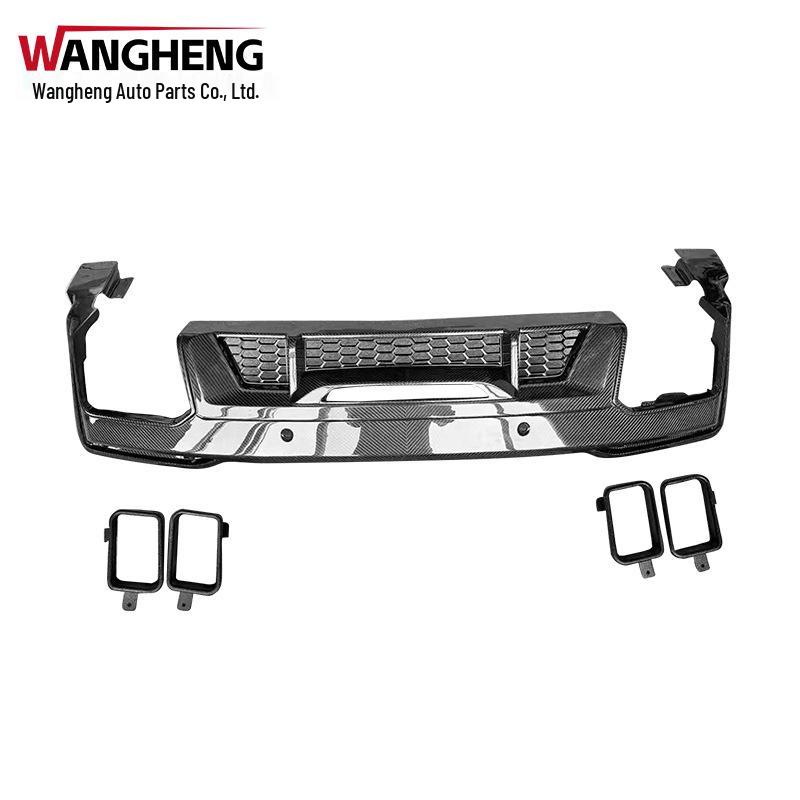 2024+ Ford Mustang Carbon Fiber Rear Diffuser Lip Kit