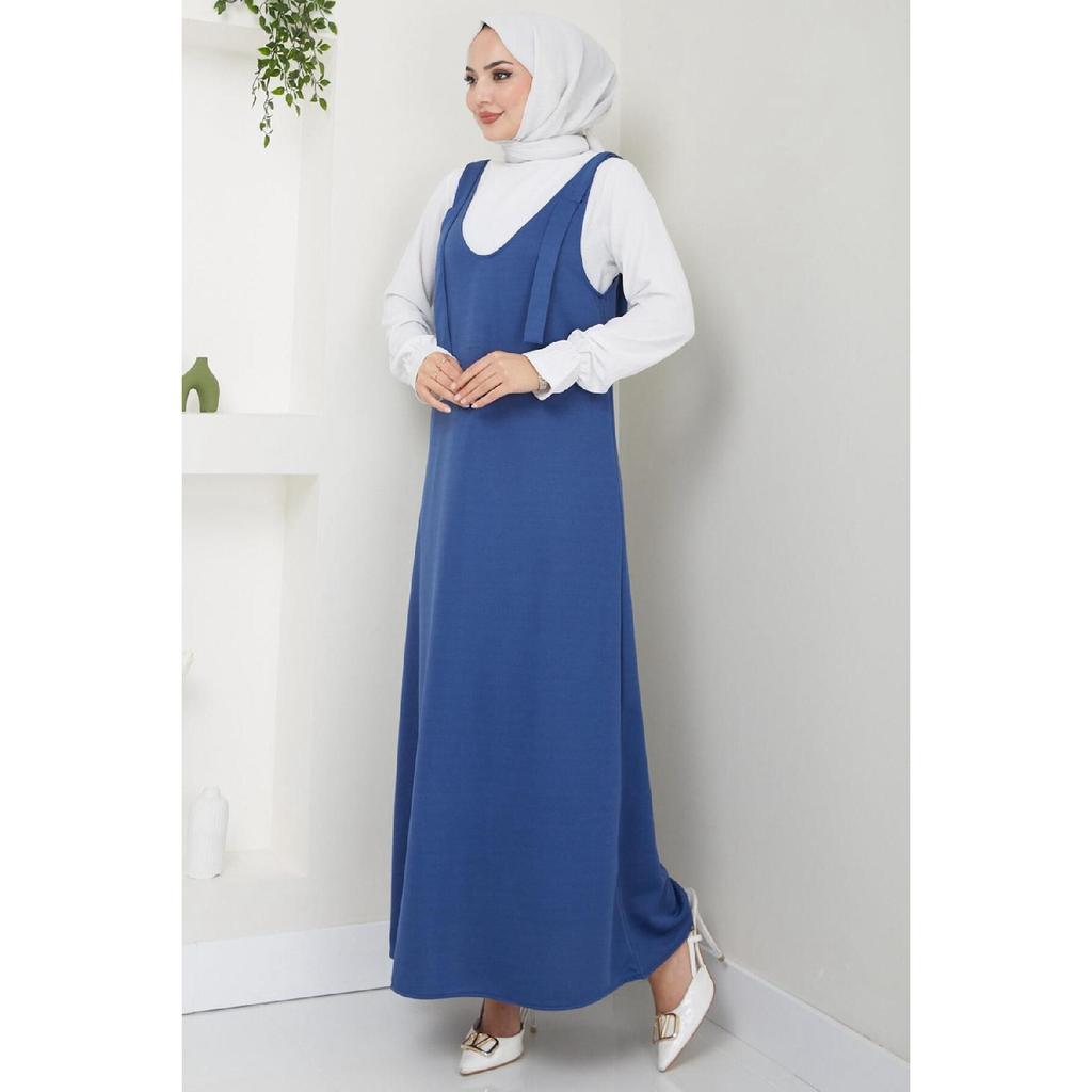 Вязаное платье без рукавов Nehir, черное Hm2389