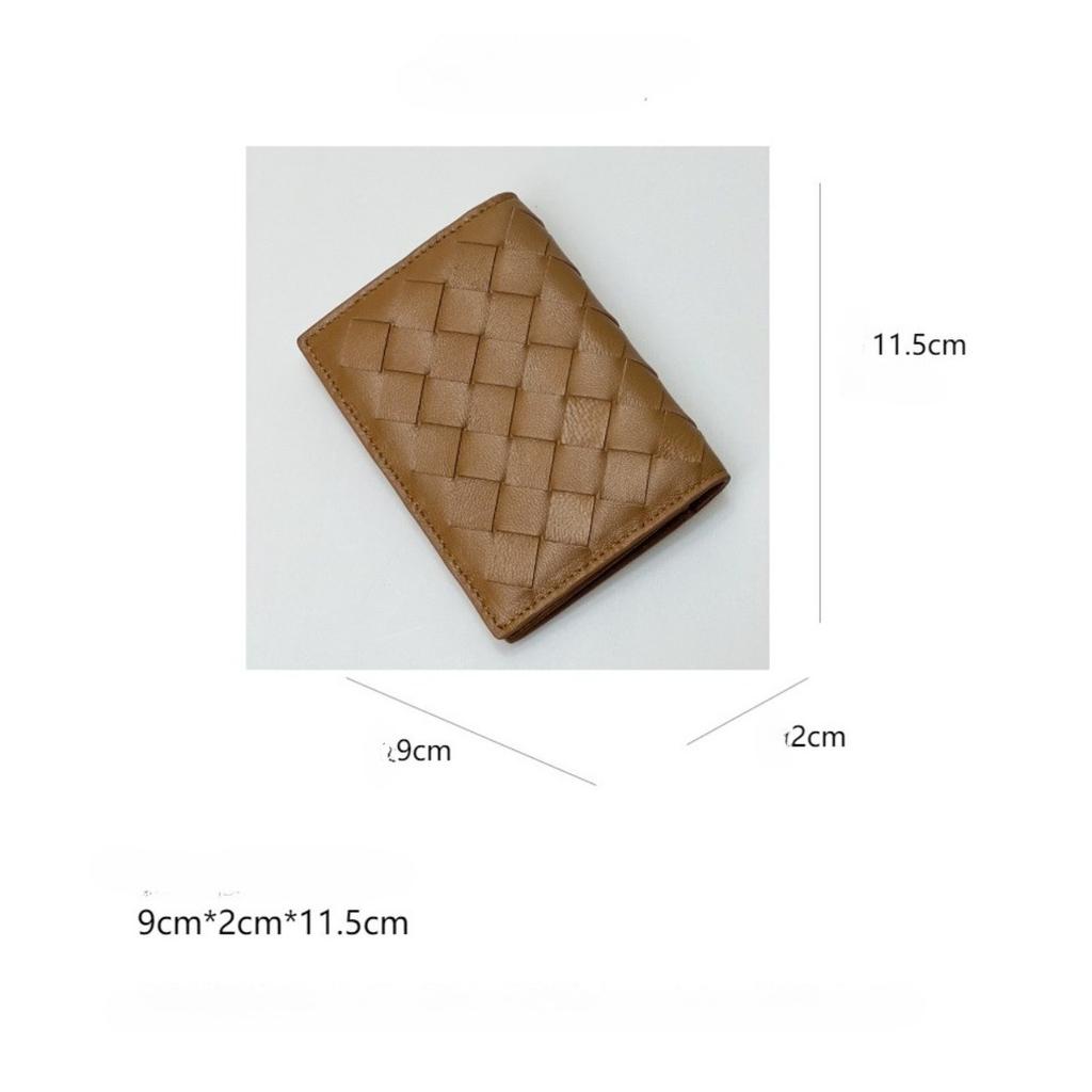 Ручная работа Натуральная кожа Кошелек Складывающийся Кошелек для мелочи Сумка для карт Lingge Овчина Деловая Мода Держатель для карт Держатель для карт