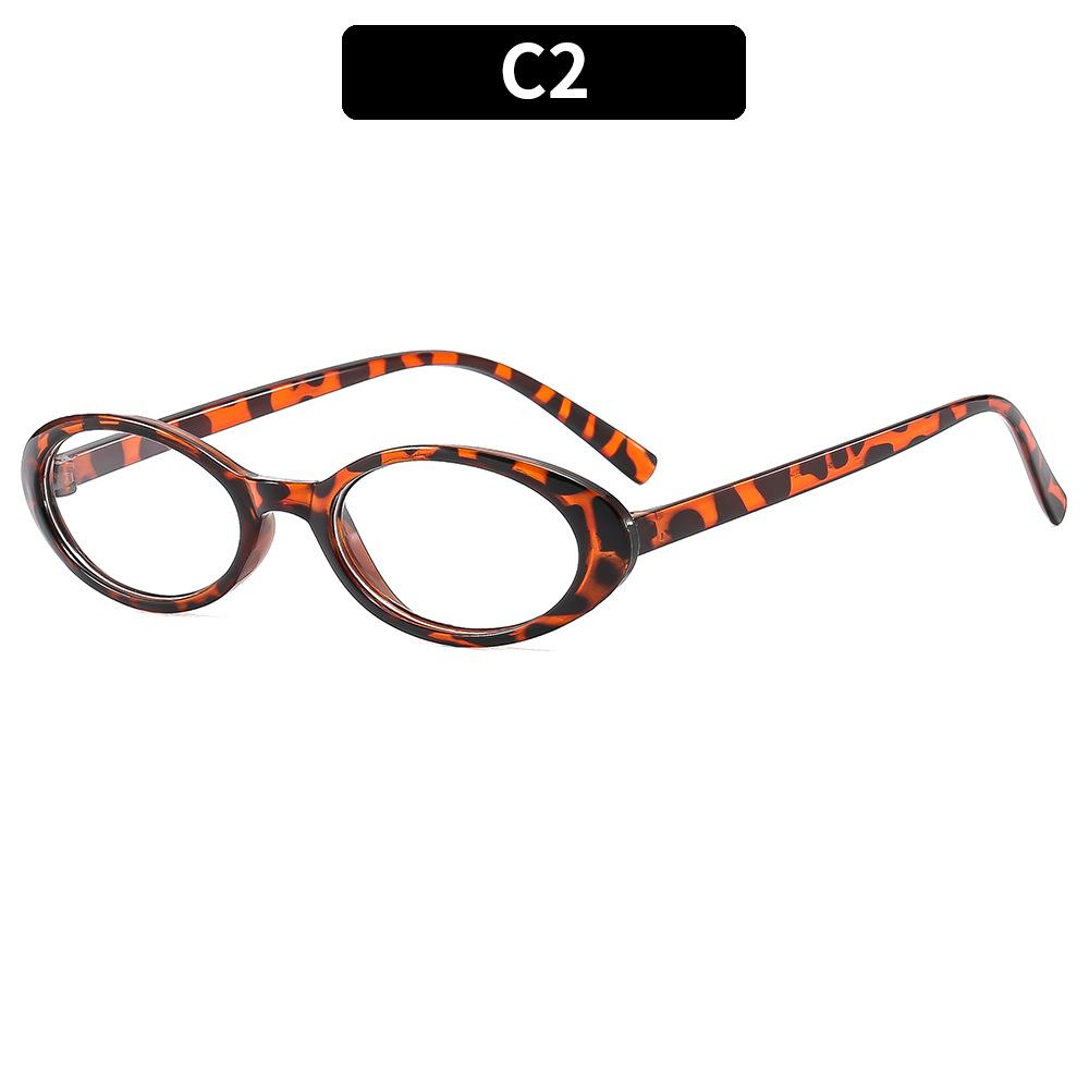 Ladies Glasses, Retro Small Frame Flat Glasses.