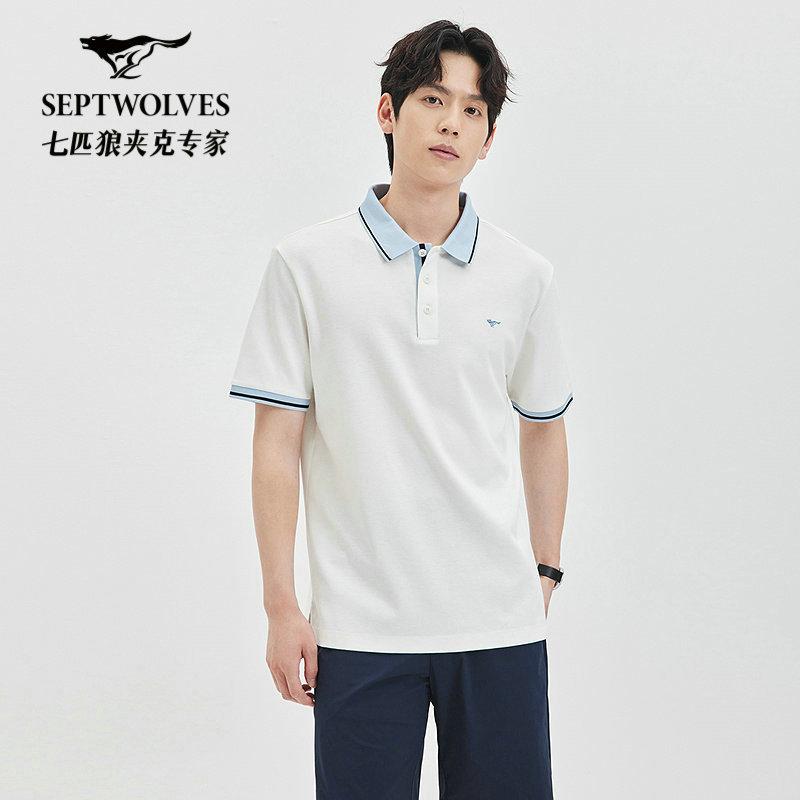 [Liquid Ammonia Coolness] Waffle Clash Collar Short Sleeve Polo