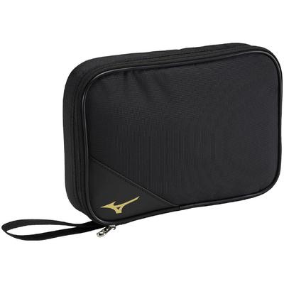 Mizuno Мягкий чехол для настольного тенниса на 2 ракетки Center 83JD3510 (с крышкой) Черное золото