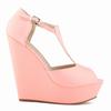 Women Sexy Sandals T-Strap Open Toe Shoes Matte Elegant Wedge Platform Pumps High Heels Shoe