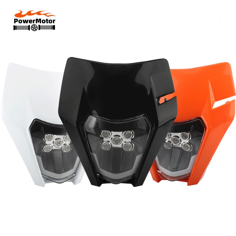 Светодиодная фара для мотоцикла KTM EXC SX XC XCW 125 150 250 300 350 450 530 Фара Аксессуары для мотокросса Фара Supermoto