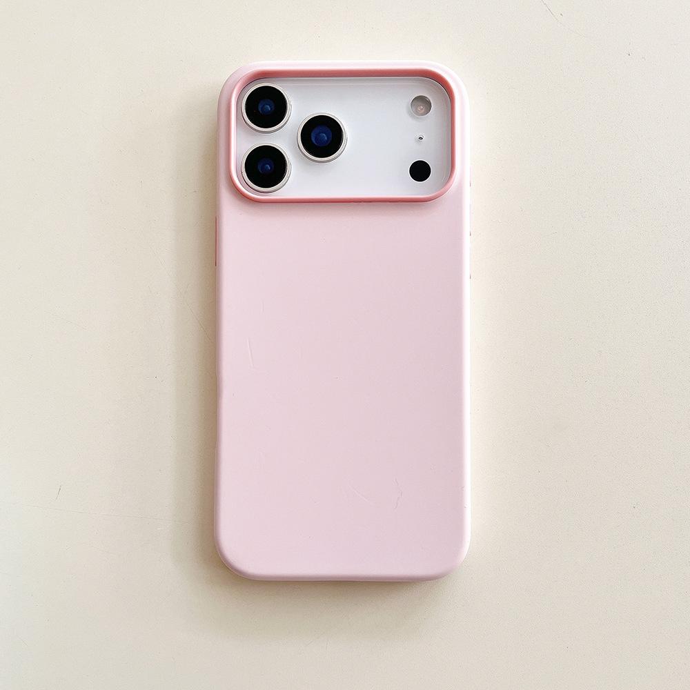 Two-Color Liquid Silicone Case for iPhone 17 Pro Max - Anti-Fall, Compatible with iPhone 14/15/16