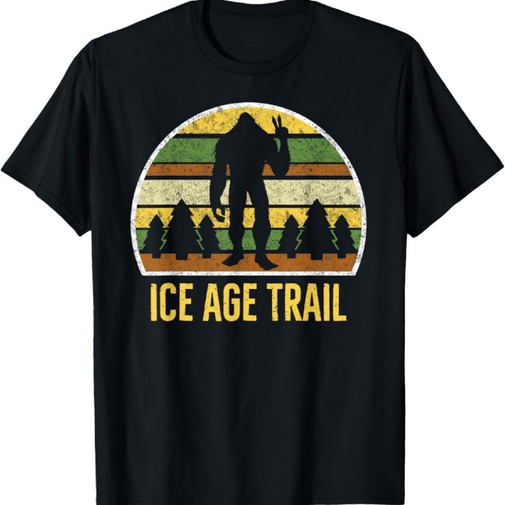 Bigfoot Ice Age Trail Hiking T-Shirt