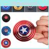 Vibrantly Colored Captain America Fidget Spinner With High-speed Rotation For Stress Relief