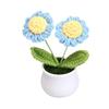Mini Sunflower & Daisy Potted Bonsai Ornaments for Office Décor