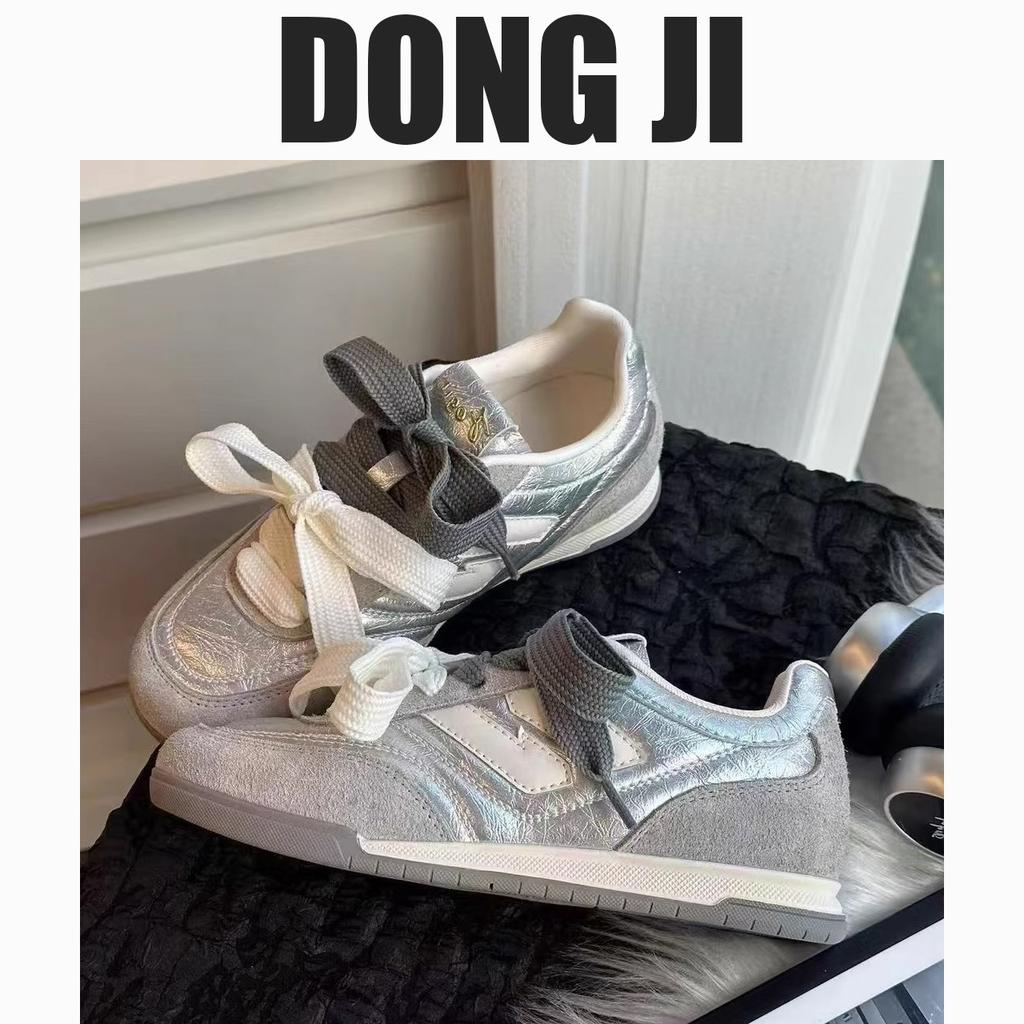 A Pair of Shoelaces, German Training Shoes, Spring 2025 New Internet Celebrity Versatile Casual Board Shoes, Women's Korean Retro Little White Shoes