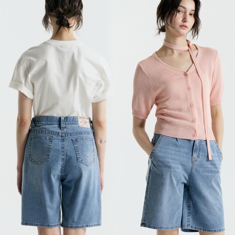 True Religion Women Summer Coolmax Denim 2 Piece Set