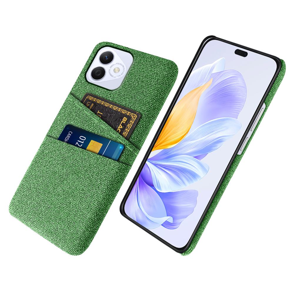 For Honor X60i 5G Case Cloth+Hard PC Phone Cover with Dual Card Slots