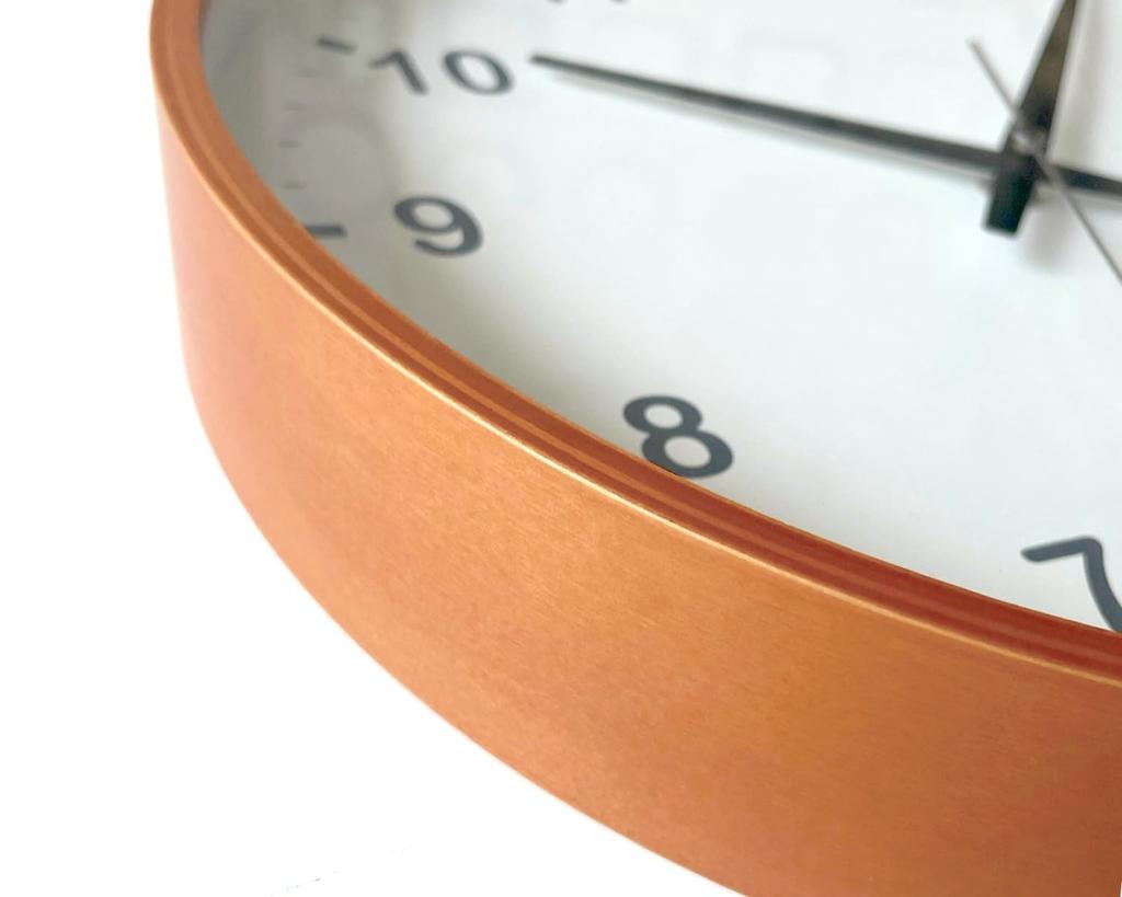 Часы настенные из фанеры KATOMOKU светло-коричневые настенные часы с непрерывной секундной стрелкой диаметр радио km-36LRCS 30,4 см (Часы СКП)