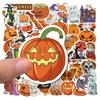 Outdoor Halloween Sticker 50 Pcs Stickers, Gothic Style Waterproof Spooky Pumpkin Bat Ghost Witch Holiday Gifts for Kids Teens Adults