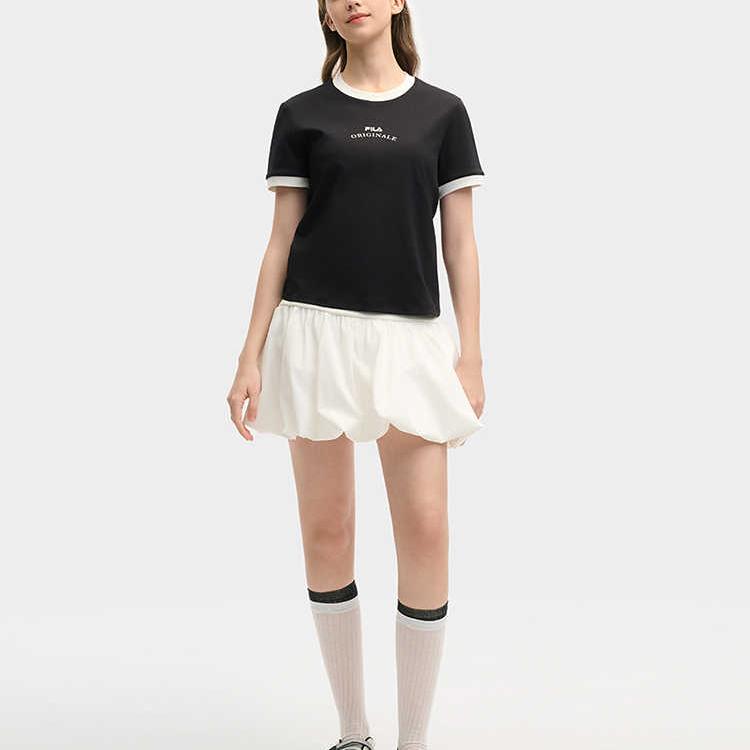 New FILA ORIGINALE T Shirts Women's Jet Black F11W529112F-BK