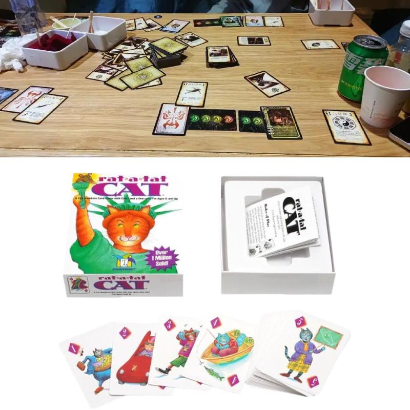 Карточная игра "Кот-стук-стук" для семейного веселья, игровые реквизиты, игрушка