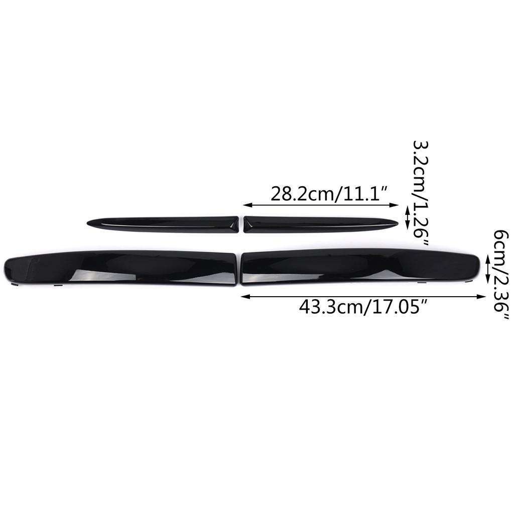 Нижняя накладка на бампер, комплект хромированных накладок на передний нижний бампер для Fiat 500 07-15 735455057, сменные аксессуары