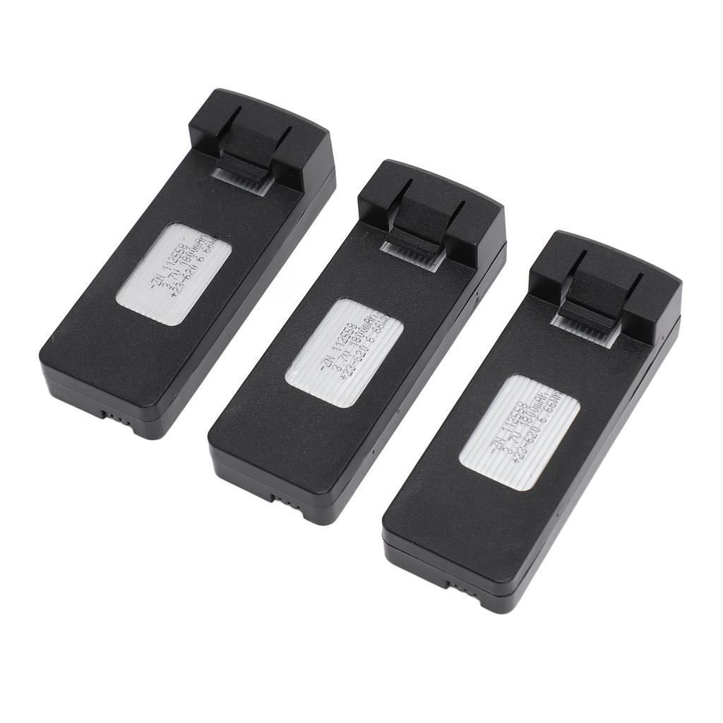 3Pcs Lithium Battery for RC Quadcopter 1800mAh 3.7V Small Light Portable Sturdy ABS Shell RC Drone B