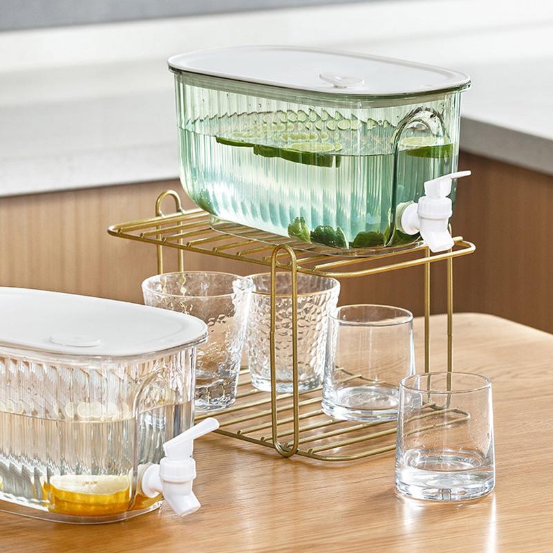 Бутылка с холодной водой, чайные горшки, диспенсер, кувшин-фонтан с краном, чайник, кувшин для сока, горшок для напитков, посуда для напитков, пластиковая банка для холодильника