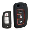 Силиконовый чехол для ключа автомобиля Nissan Sunny Juke Cefiro A32 Kashkay J11 Qashqai Switch X-trail, 3 кнопки, корпус чехла для ключа