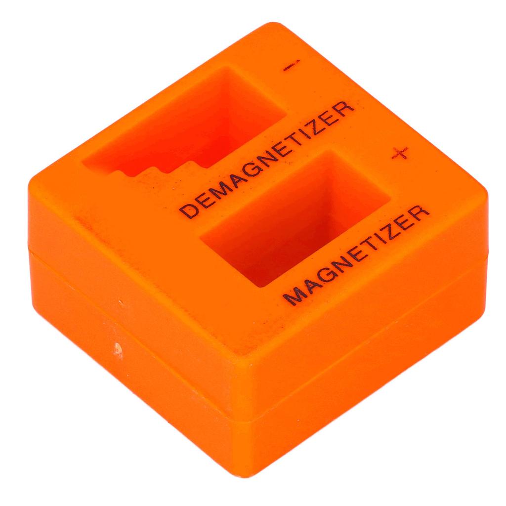 Magnetizer Demagnetizer ABS Portable Tool for Screwdriver Bit Screw Nut Tweezers Orange