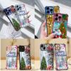 Чехлы для телефонов Ae116 Merry Christmas Happy New Year с гальваническим покрытием из ТПУ для Xiaomi 11 Lite Redmi Note 13 Pro 12C 9S Huawei с защитой на четыре угла