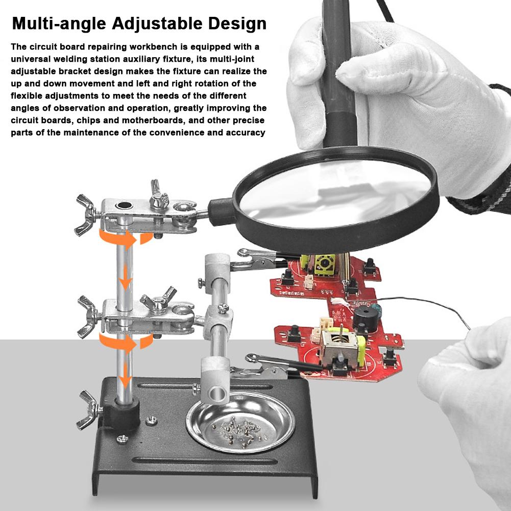 Верстак для ремонта печатной платы мобильного телефона, универсальная сварочная станция, многосуставная регулируемая