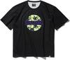 SPALDING Palm Tree Ball Print T-Shirt, Black, Size L, SMT25004