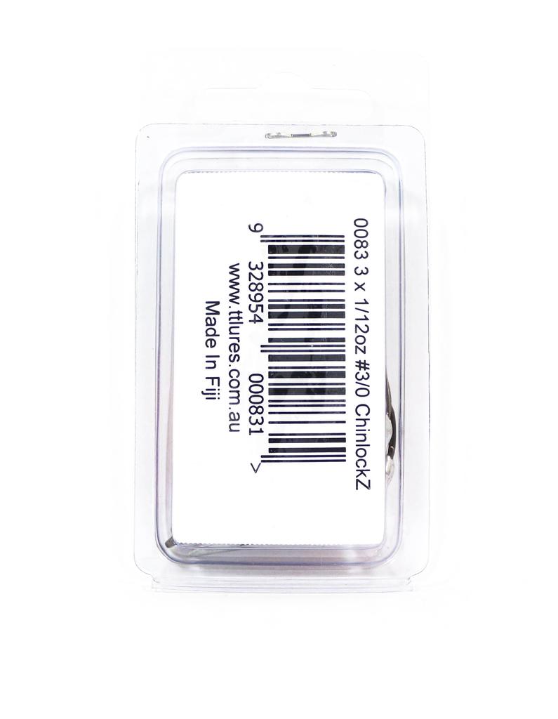 Tackle Tactics TT ChinlockZ SWS Weighted Worm Hook 1/12 Oz 3/0 3/pk (0831)