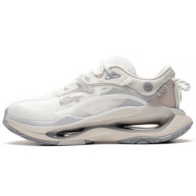 Li Ning Beyond Fabric TPU Leather Reflective Trend Shock Absorption Slip Resistant Durable Lightweight Rebound Low Top Sports Casual Shoes AZGS085-2