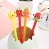 Back To School Season 10pcs 0.5mm Gel Pen Creative Vegetable Shaped Water Pen Cute Cartoon Learning Stationery Office Supplies