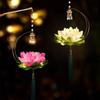 Материалы для DIY-фонариков Китайский традиционный фонарик Цветок со светодиодной подсветкой Фонарик для Праздника середины осени Портативный Милый