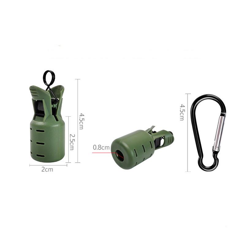 6Pcs Fishing Lure Hook Cap Carabiner Set Durable Anti-Scratch Multi-Color Portable Gear for Outdoor Fishing Camping Hiking
