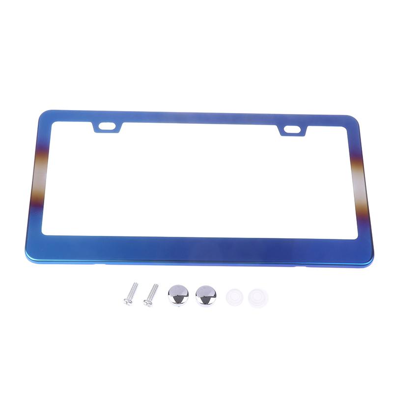 1PC Stainless Steel License Plate Frame Suitable For US Regulations Car License Plate Frame Auto Modification Parts