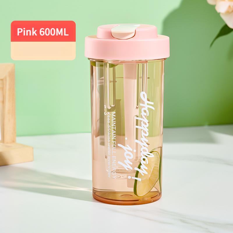 GIANXI Straw Cup For Women Collapsible Straw Open Tea Filter Cups Lightweight Sealed Leak-Proof And Heat-Resistant Plastic Cup