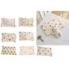 Baby Head Pillow Soft Breathable Stroller Neck Pillow with Cute Pattern Kid Flat Pillow Travel Pillow for Toddler Infant