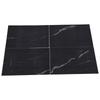 4Pcs Black (Dark Coffee) Self Adhesive Floor Decals Marble Tile Stickers  for Stairs