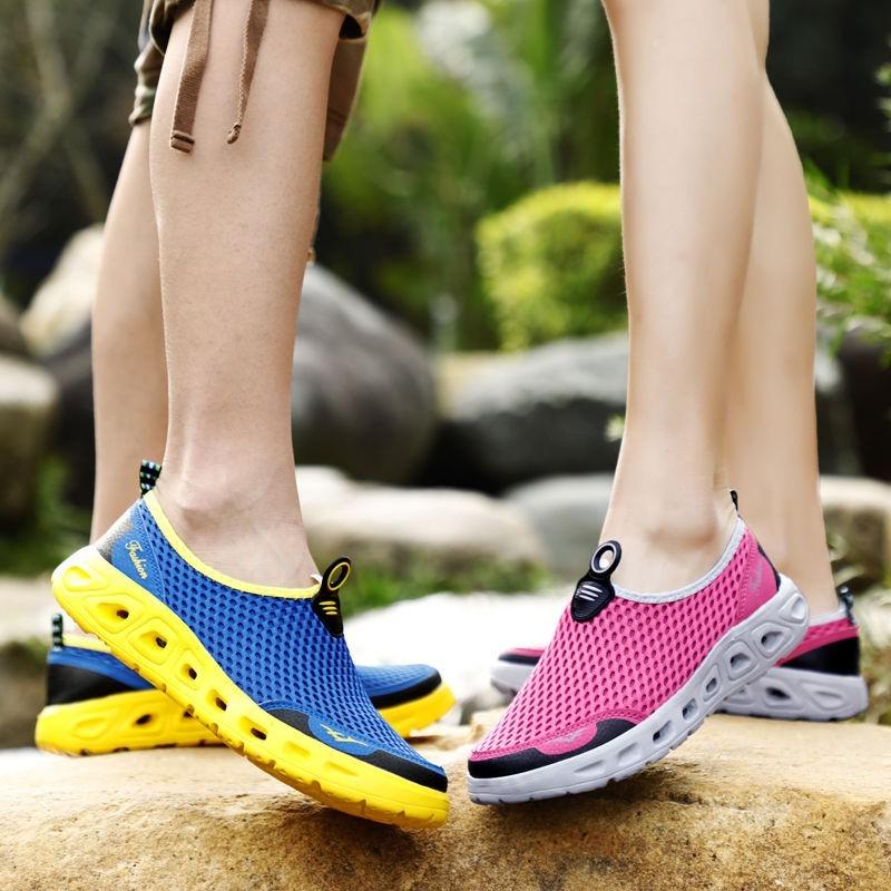 Мужская обувь для воды, женские уличные пляжные ботинки без шнуровки, легкие спортивные резиновые кроссовки, обувь