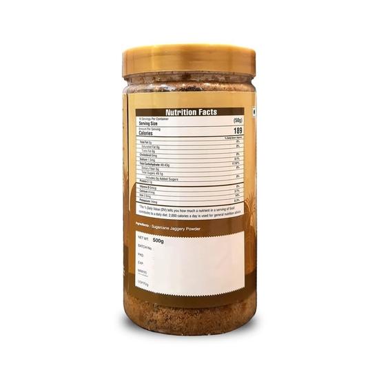 JK 100% натуральный сладкий сахар 500 грамм порошок джаггери гур/гуд/шаккар порошок заменитель здорового сахара 500 г (Пакет из 3)