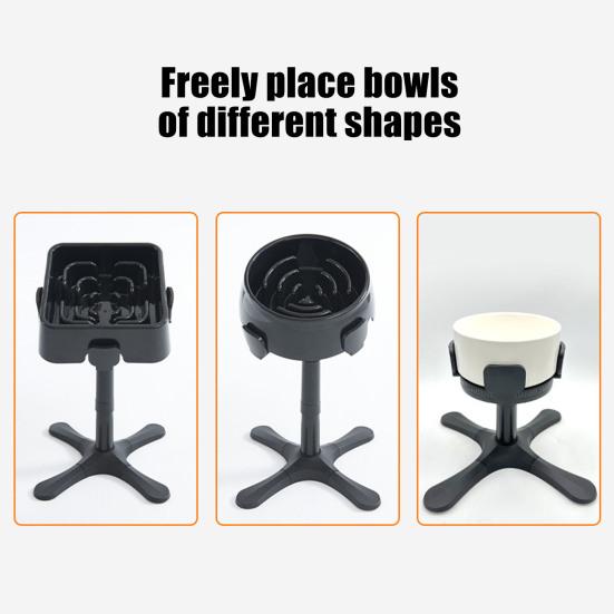 Подставка для миски для собак с 3 уровнями высоты, регулируемая подставка для кормления домашних животных, наклоненная на 15 градусов, держатель для миски для собак средних и крупных пород