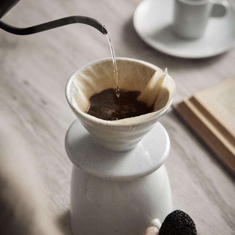 OLOEY Retro Marble Coffee Cup and Saucer