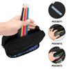 Pencil Bag 300D Polyester Two Compartment Metal Zipper with Two Spacious Sections for Pens Stationery and Earphones for Students
