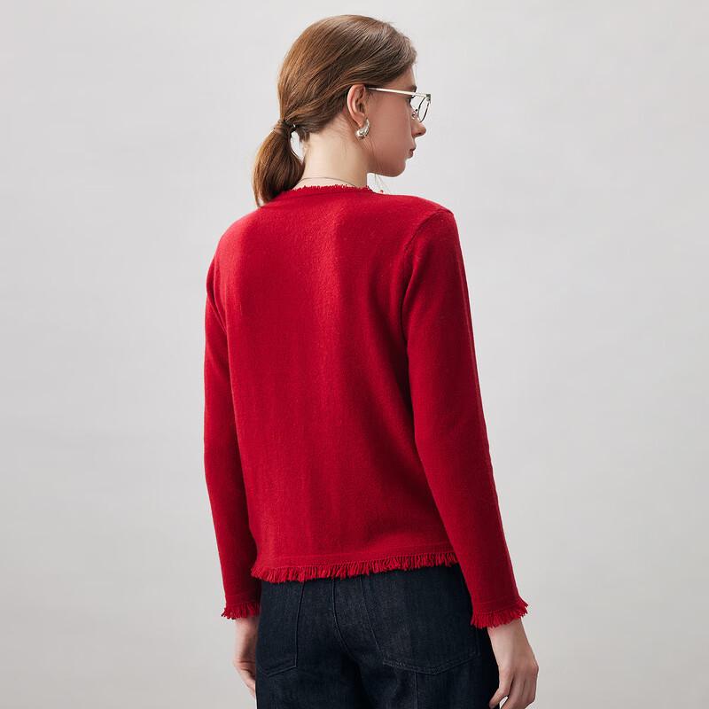 Kemon Boca Women's 2025 Autumn/Winter Round Neck Cashmere Sweater