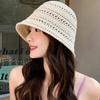 Summer New Hollow Knitted Sun Protection And Sunshade Hat For Women'S Leisure Versatile Small Fresh Fashion Pot Hat