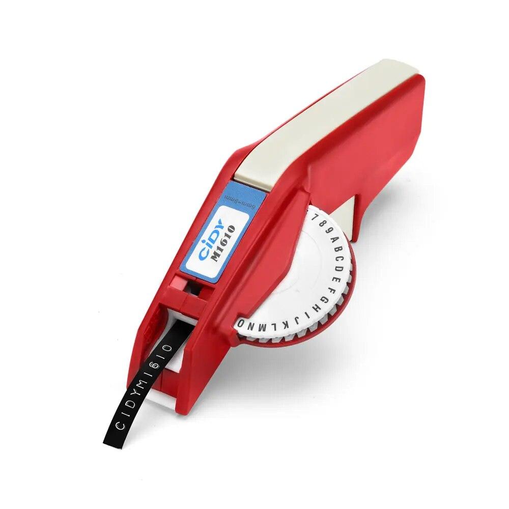 Устройство для изготовления этикеток для тиснения CIDY 1610 с 2 стержнями, 9 мм, 3D-тисненая лента, замена органайзера Dymo Xpress 1610 12965, пишущей машинки MOTEX