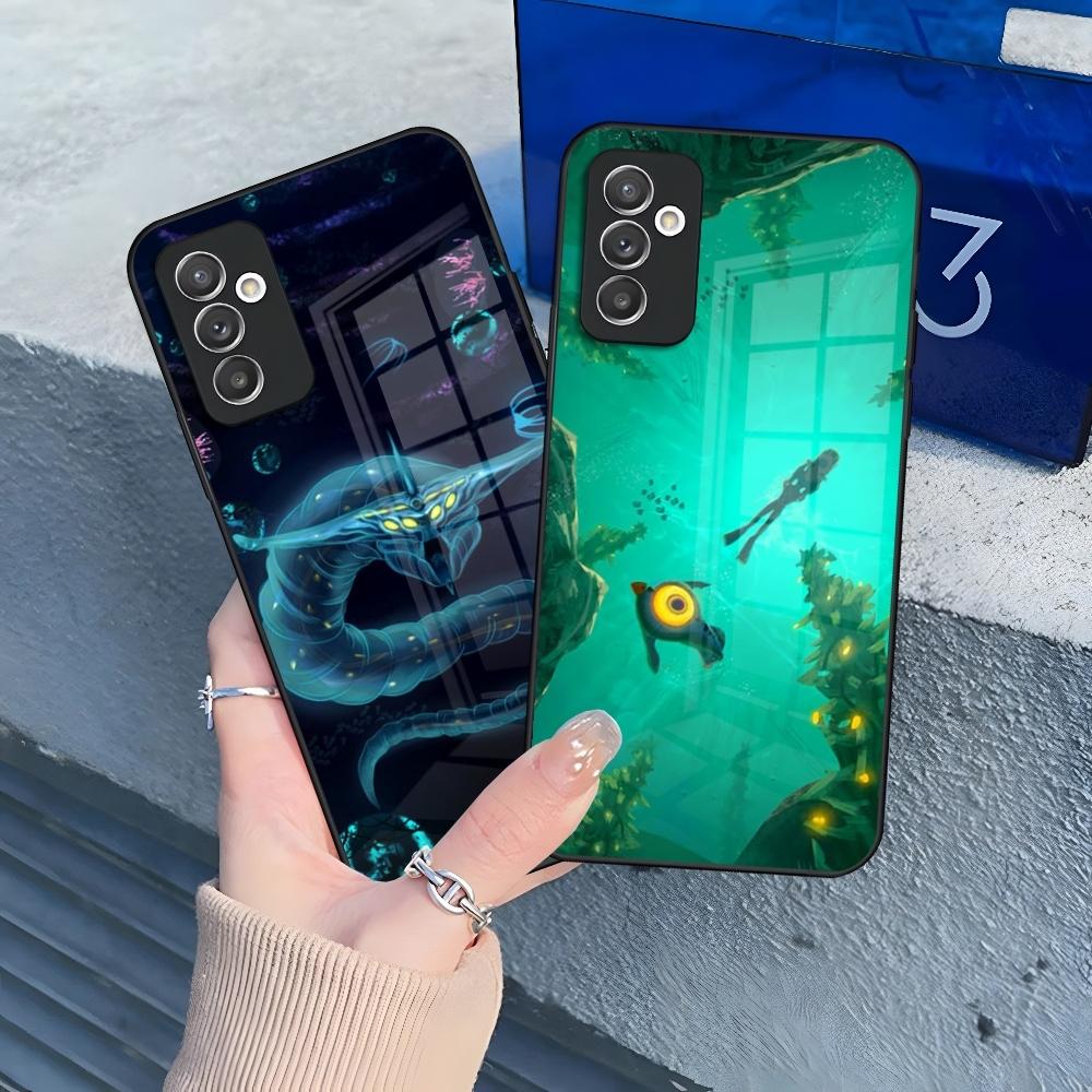 Чехол для телефона Subnautica для Samsung Galaxy S26 S25 S24 S30 S21 S23 S20 S22 Fe Pro Edge Ultra Plus стеклянная Защитная крышка