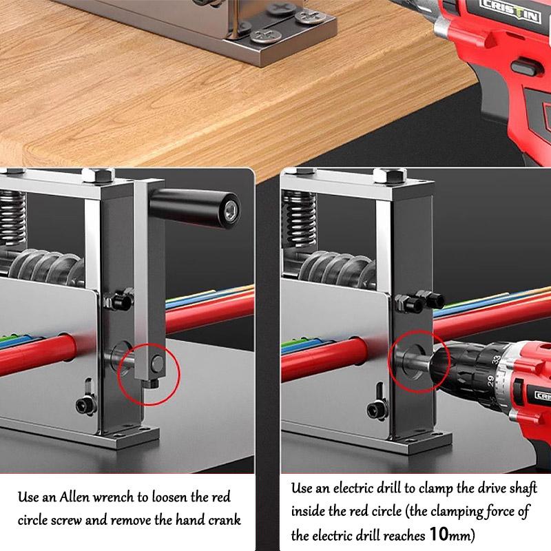 Ручной инструмент для зачистки проводов, инструмент для зачистки медной изоляции с ручным приводом, видимая глубина зачистки, портативный инструмент для зачистки с алюминиевой рамой
