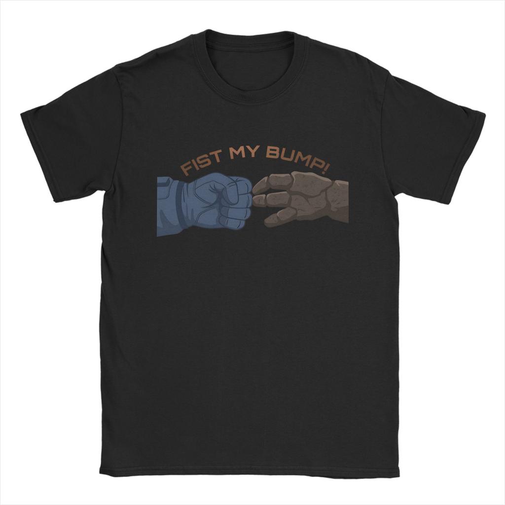 Funny Project Hail Mary Rocky  Ryland Fist Bump TShirts Unisex Crew Neck 100 Cotton T Shirts  Short Sleeve Tee Shirt Gift