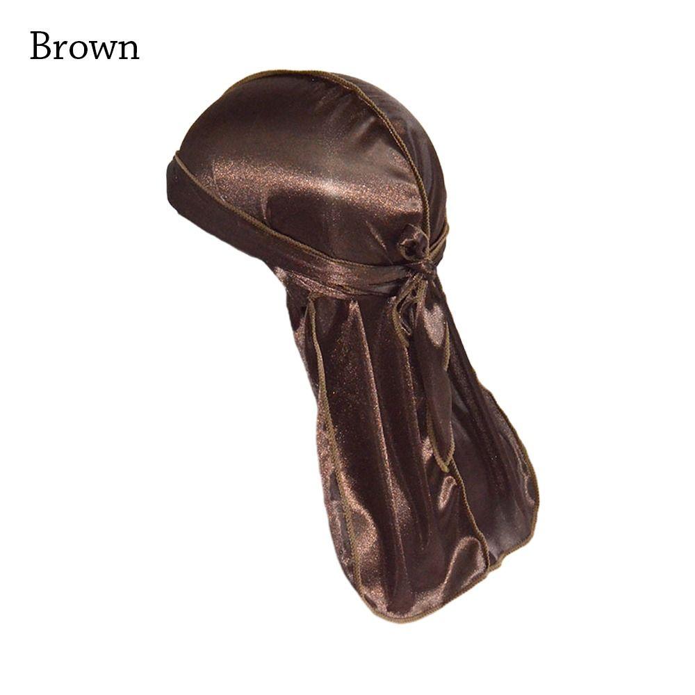 Тонкая бандана эластичный тюрбан хиджаб регулируемый шелковый дюраг мужской женский