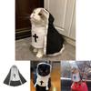 Nun Style Pet Costume Breathing Material Fun Photo Prop For Small And Medium Pets