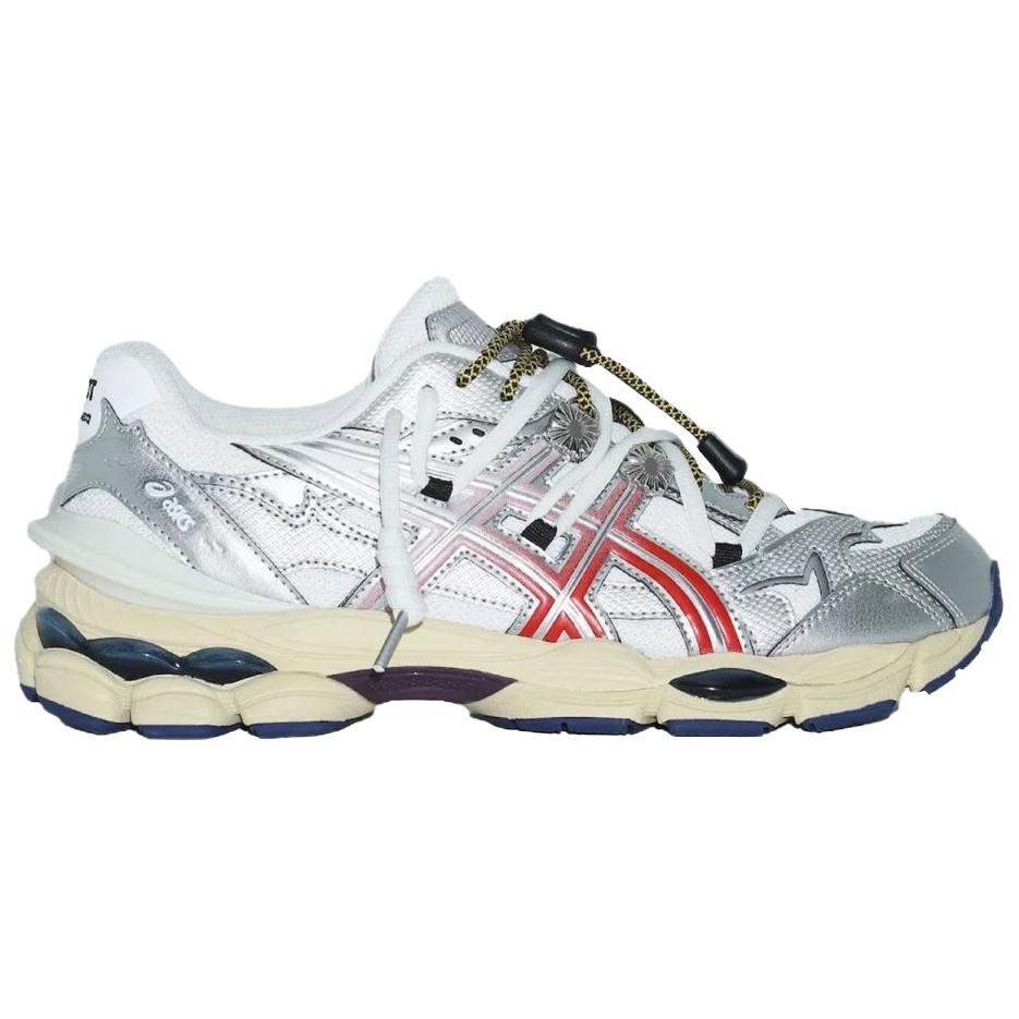 TOGA x ASICS Gel Cumulus 16 TG Белый Красный Чистое Серебро Унисекс Кроссовки 1203B115-100